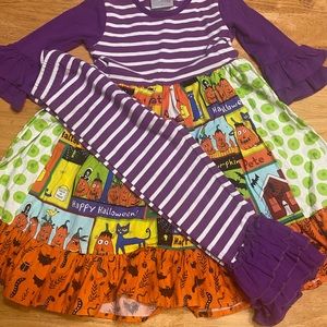 Momi boutique, size 4 Pete the cat Halloween dress.